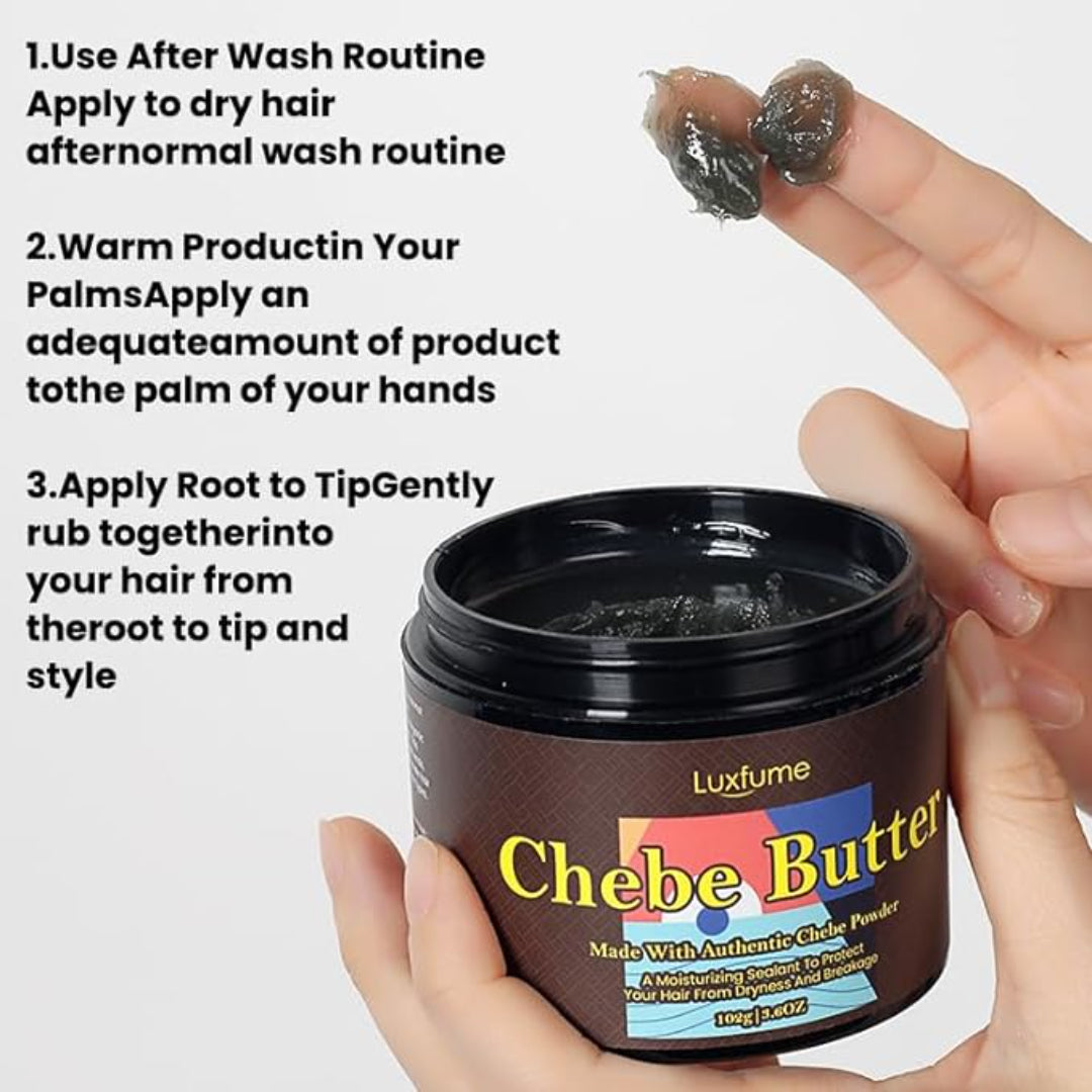 Chebe Hair Butter - Moisturizing Hair Care with Chebe Powder & Shea Butter