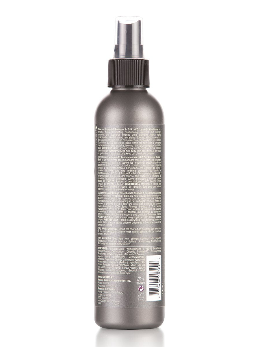 Natural Bamboo & Silk HCO Strengthening Leave-In Conditioner for All Hair Types - 8 Oz