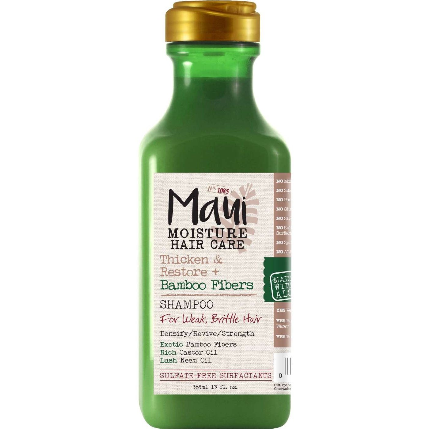 Maui Moisture Thicken Restore Bamboo Fibers Shampoo 13.0 Fl Oz