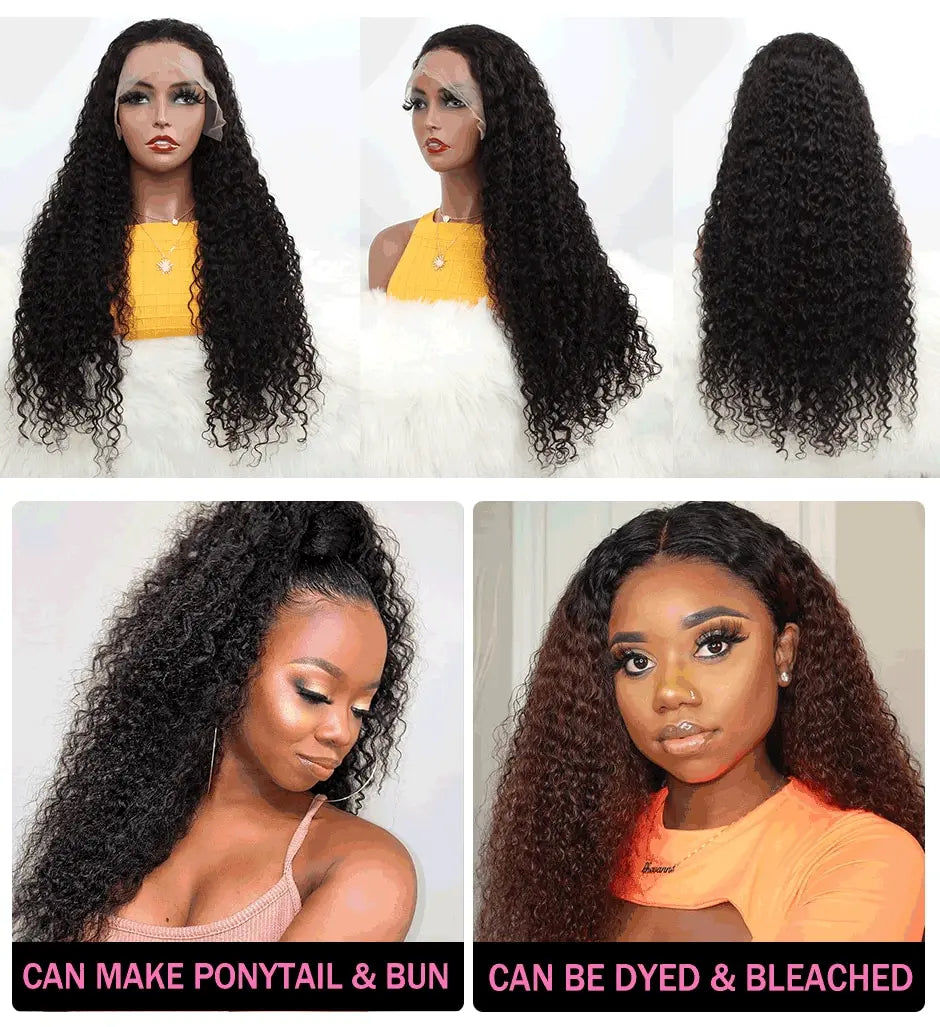 Water Wave Lace Closure Wigs ISEE HAIR Water Wave 4X4 Lace Closure Wigs For Women Mongolian Water Wave 13x4 Lace Front Wigs