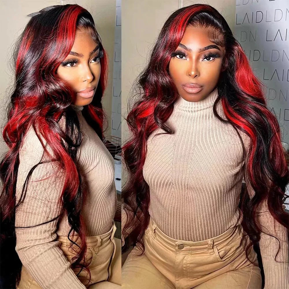 Burgundy Body Wave Lace Front Wig 1B 99J