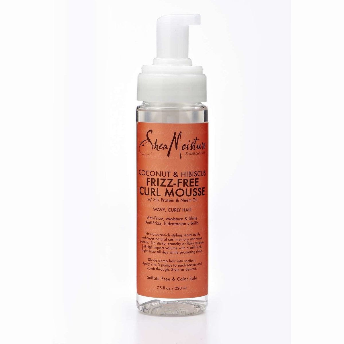 Shea Moisture Coconut Hibiscus Frizz-Free Curl Mousse 7.5 Oz