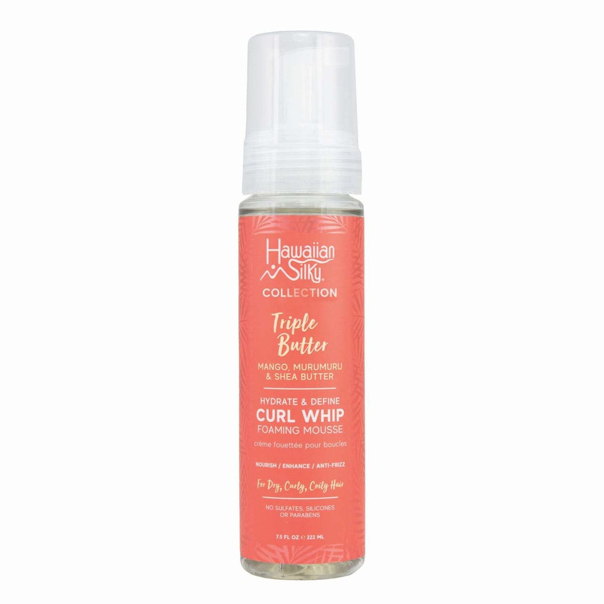 Hawaiian Silky Collection Triple Butter Hydrate Define Curl Whip Foaming Mousse