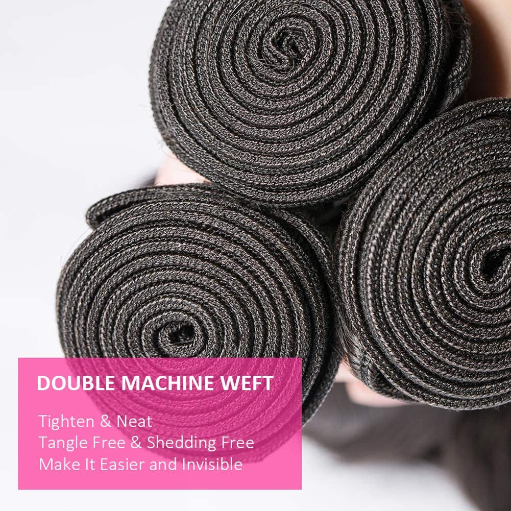 10A Body Wave 1 Bundle Brazilian Virgin Human Hair Bundles 100% Unprocessed Virgin Hair Single Bundles Body Wave Weave(28 Inch)