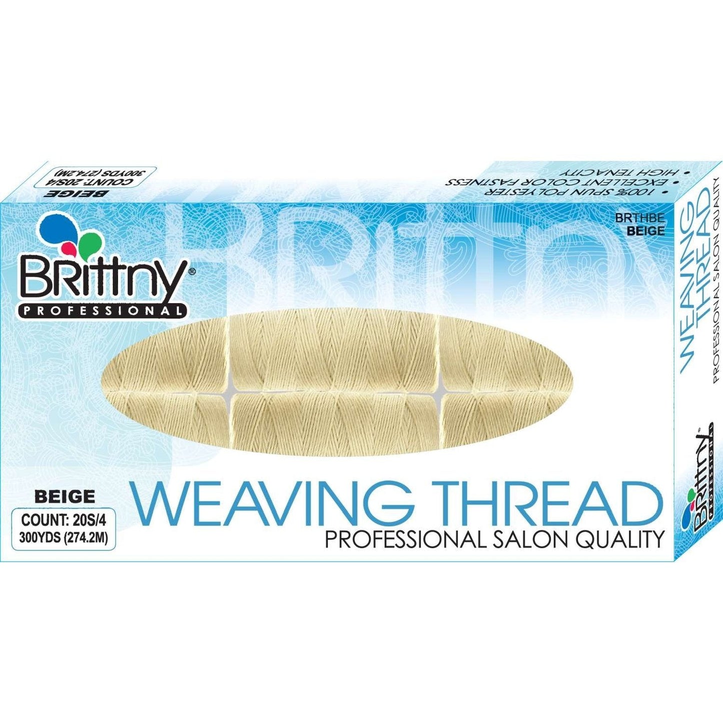 Brittny Weaving Thread 300 Yards Beige