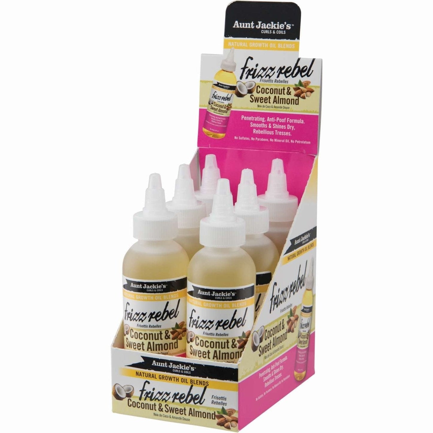 Aunt Jackies Growth Oil Frizz Rebel Coconut Sweet Almond