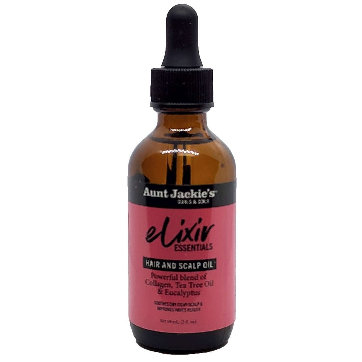 Aunt Jackies Elixir Hair And Scalp Oil Collagen Tea Tree Oil Eucalyptus