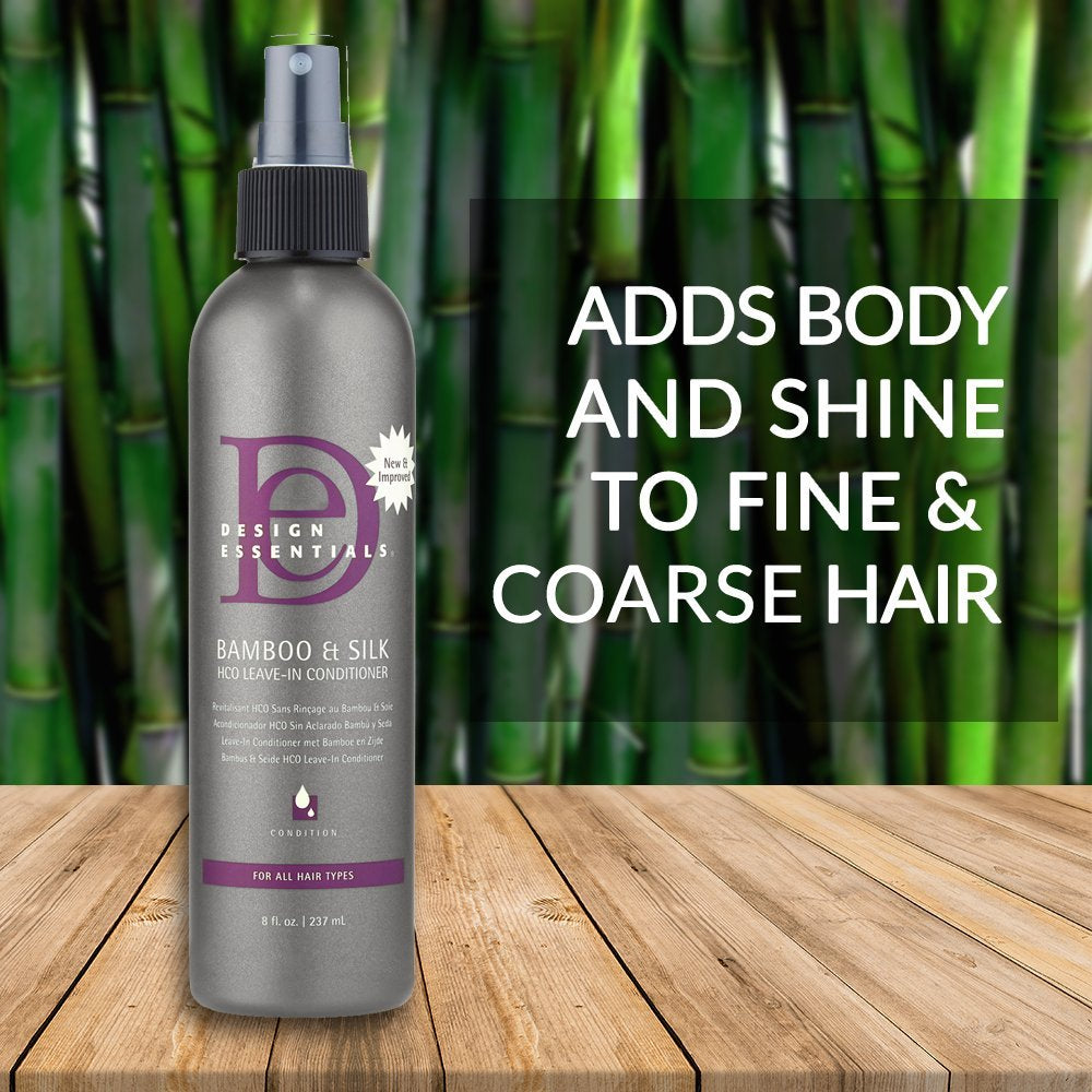 Natural Bamboo & Silk HCO Strengthening Leave-In Conditioner for All Hair Types - 8 Oz