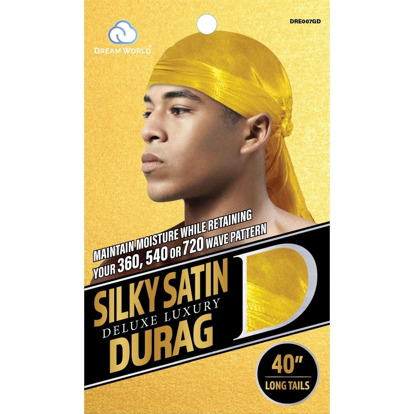 Dream Men Durag Smooth Thick Gold
