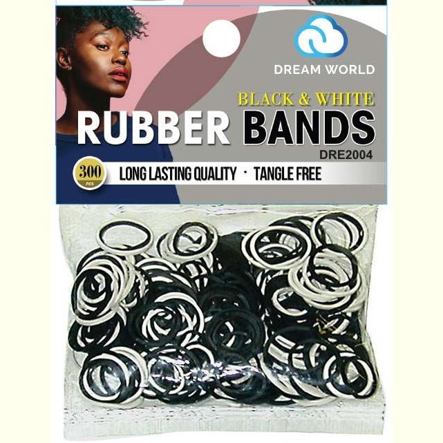 Dream Rubber Bands 300Ct Blackwhite