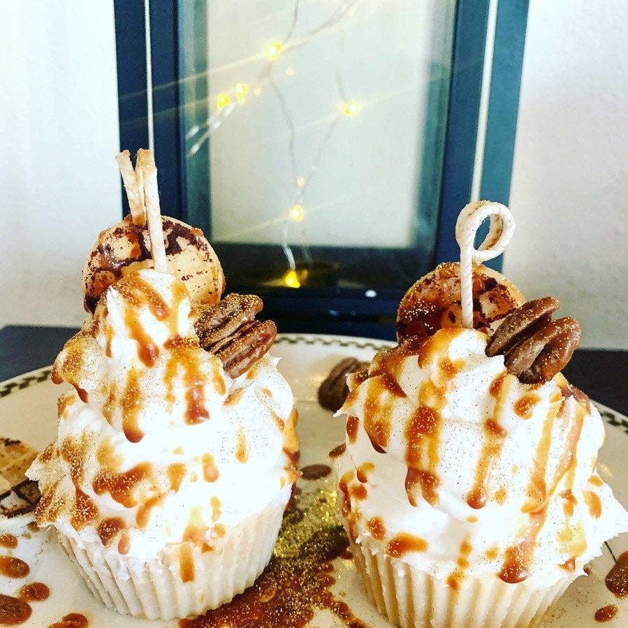 Maple Pecan Waffle Cupcake Candle