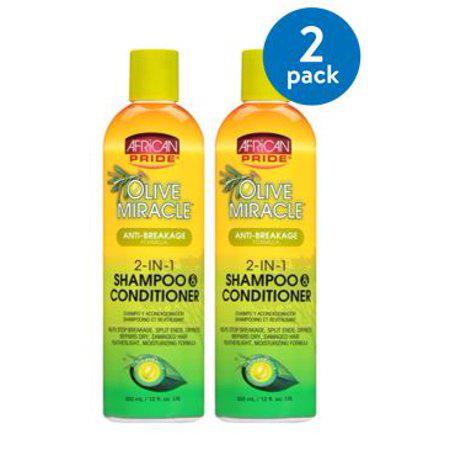 African Pride Olive Miracle 2-in-1 Shampoo and Conditioner