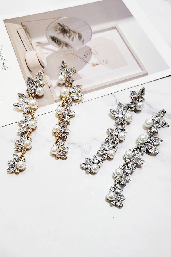 Dangle Stone Drop Earrings