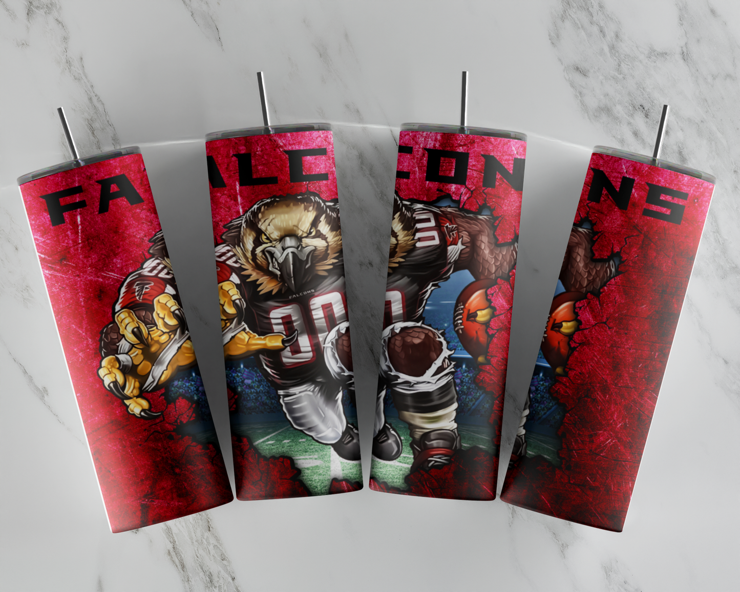 Falcons Mascot Tumbler