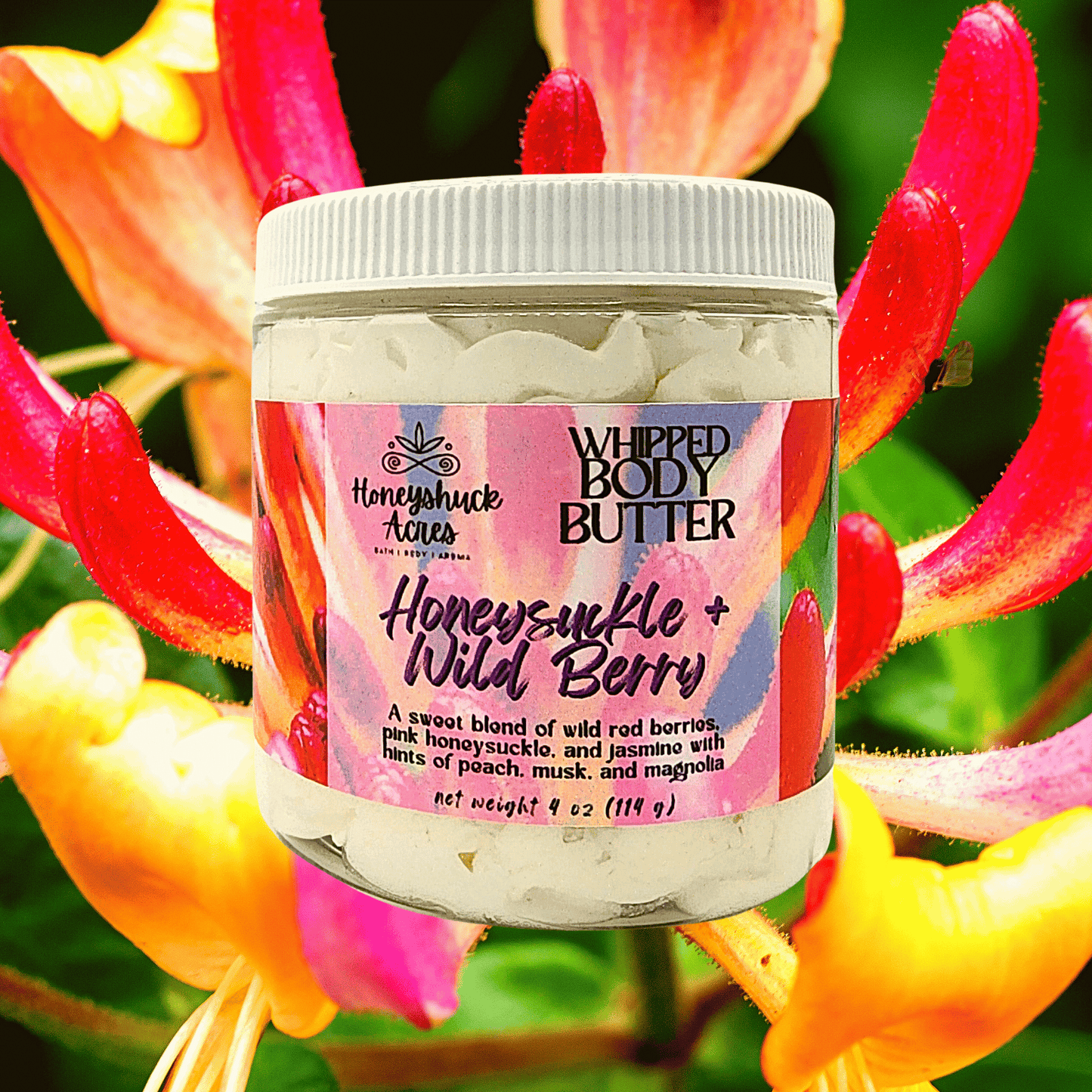 Whipped Body Butter | Honeysuckle + Wild Berry | Vegan