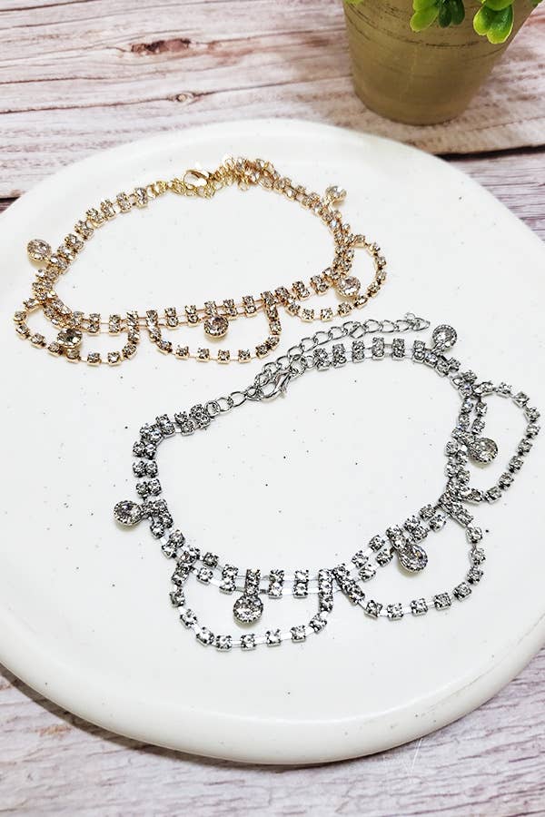 Rhinestone Anklet