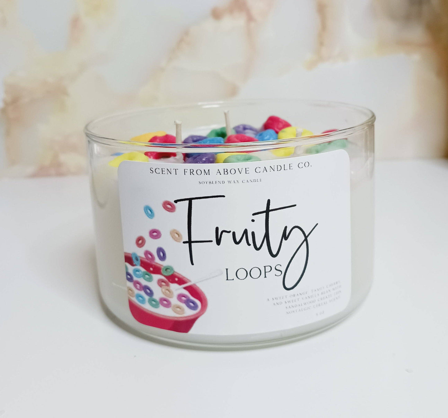 Fruity Loops Cereal Candle
