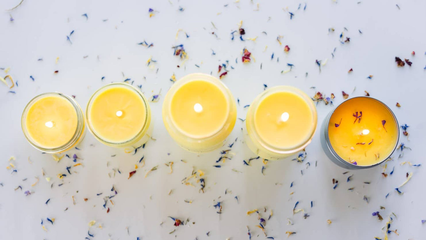 Lemon Verbena Soy Jar Candle: 4 oz