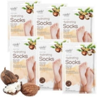 New Epielle Hydrating Foot Masks (Socks 6pk) for Cracked Feet, Dry Heels, Toes and Callus