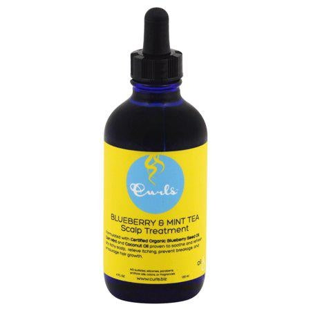 Curls Blueberry Bliss Blueberry & Mint Tea Scalp Treatment - Combat Dandruff, Relieve Itching, Prevent Dryness - Encourage Hair Growth and Scalp Health - For All Types