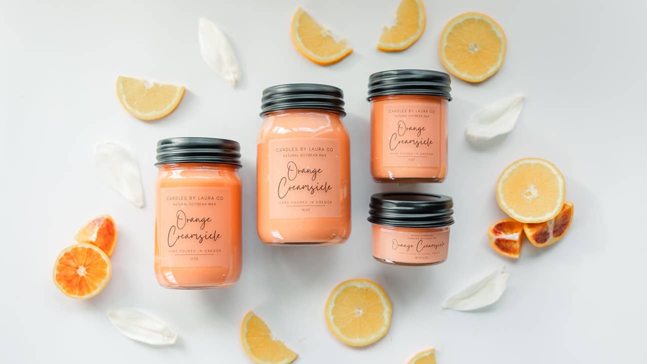 Orange Creamsicle Soy Jar Candle: 8 oz