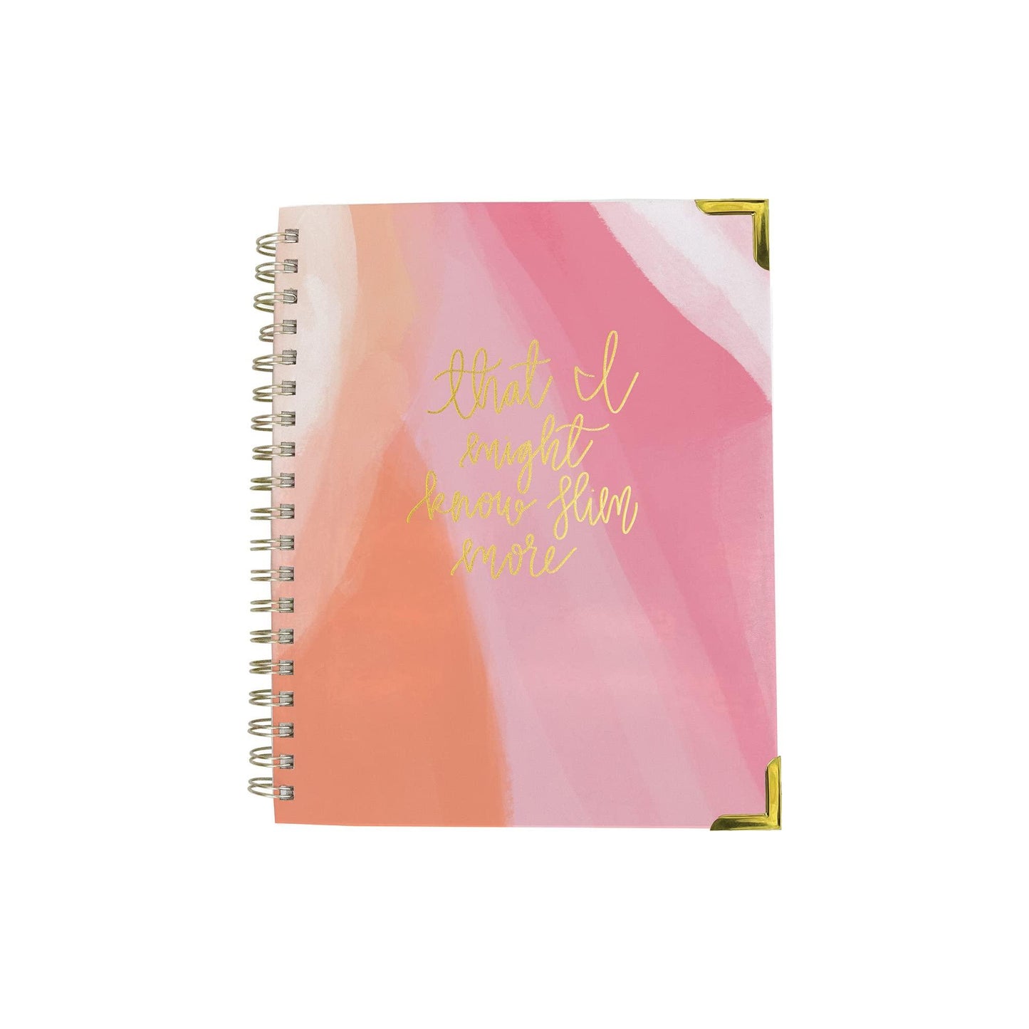 Mary Square Know Him More Pink 7 x 9 Paper Prayer Journal Notebook
