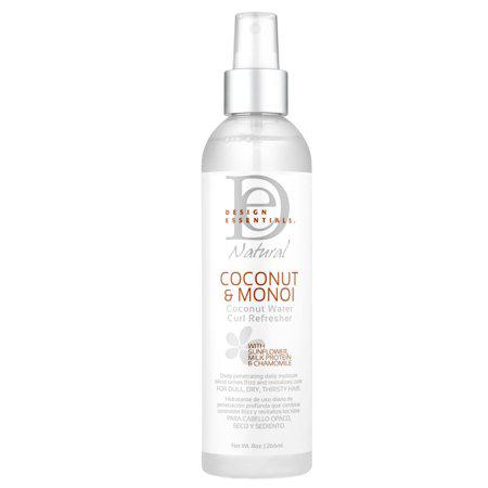 Design Essentials Natural Coconut & Monoi Coconut Water Curl Refresher with Sunflower, Marshmallow Root & Aloe