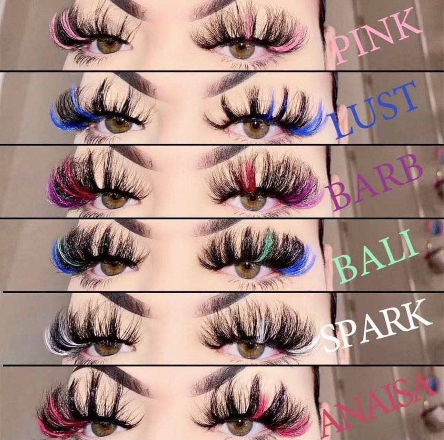 25 MM Color Lashes: Lust