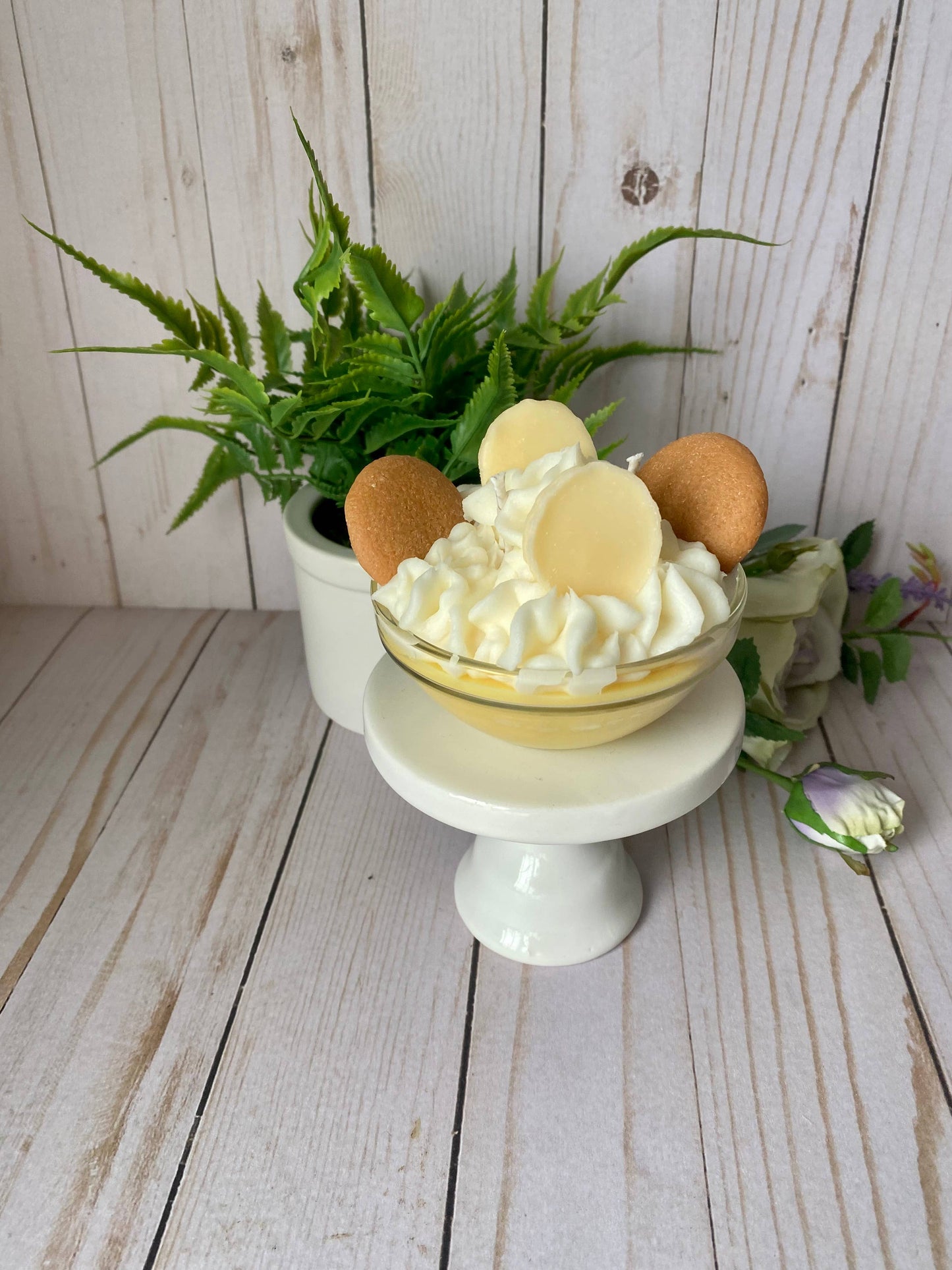 Banana Pudding Bowl Candle