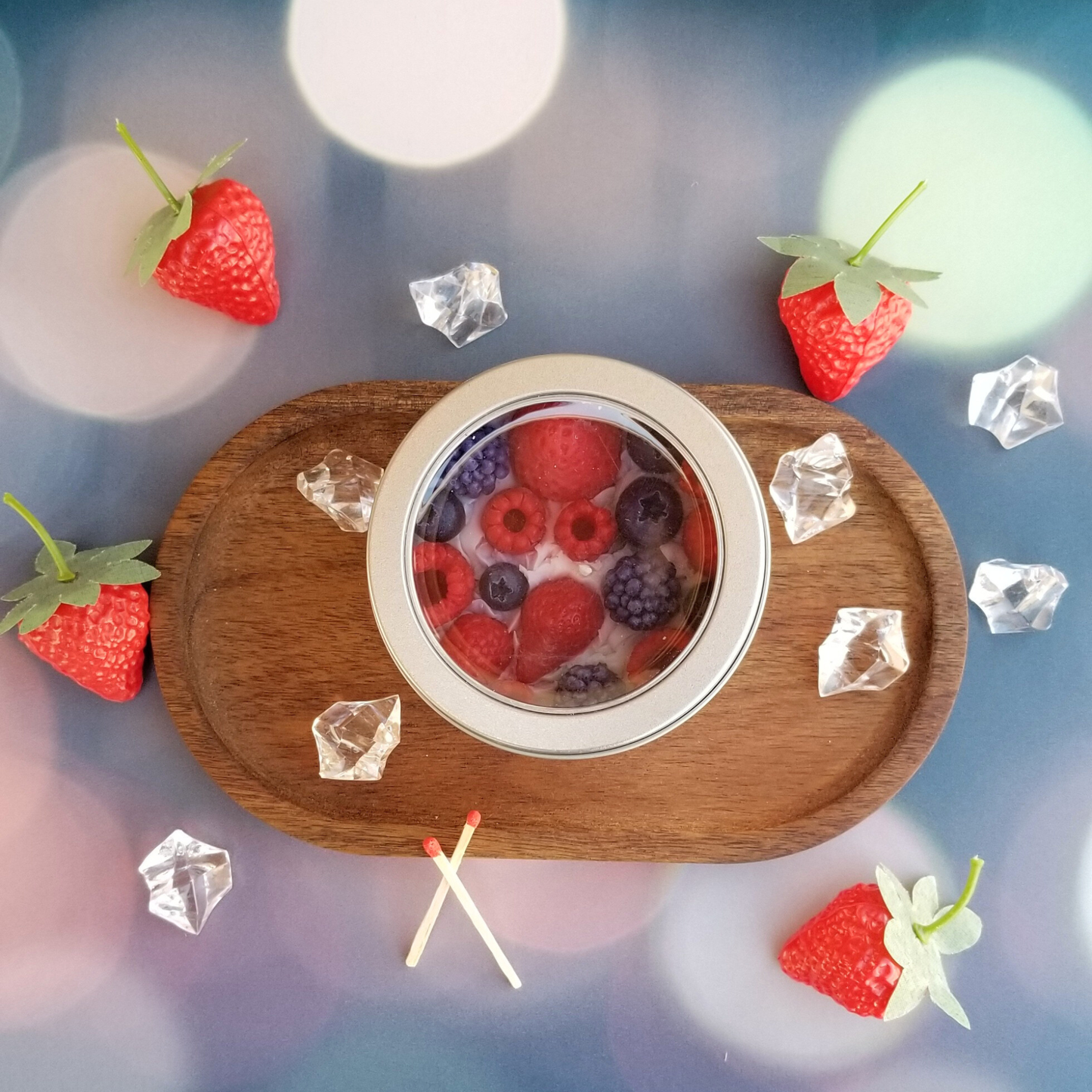 Creamy Berries Dessert Candle