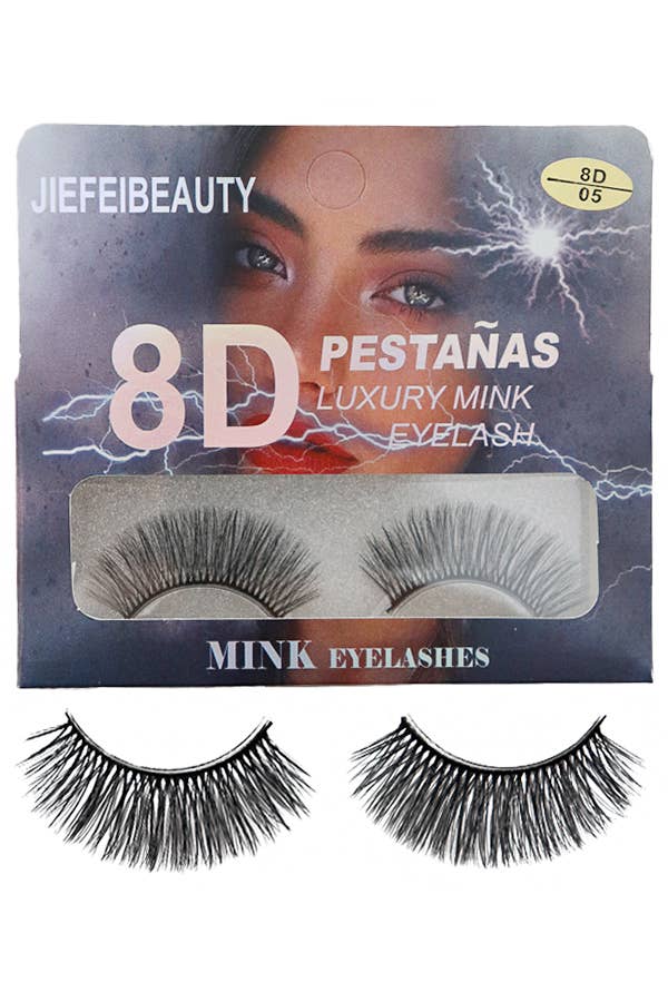 8D B-Curl Fake Artificial Mink Eye Lashes