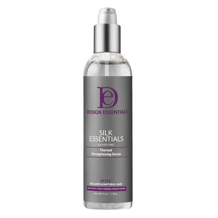 Design Essentials Silk Essentials Thermal Strengthening Serum 4 oz For Salon Perfect Weightless Thermal Styles