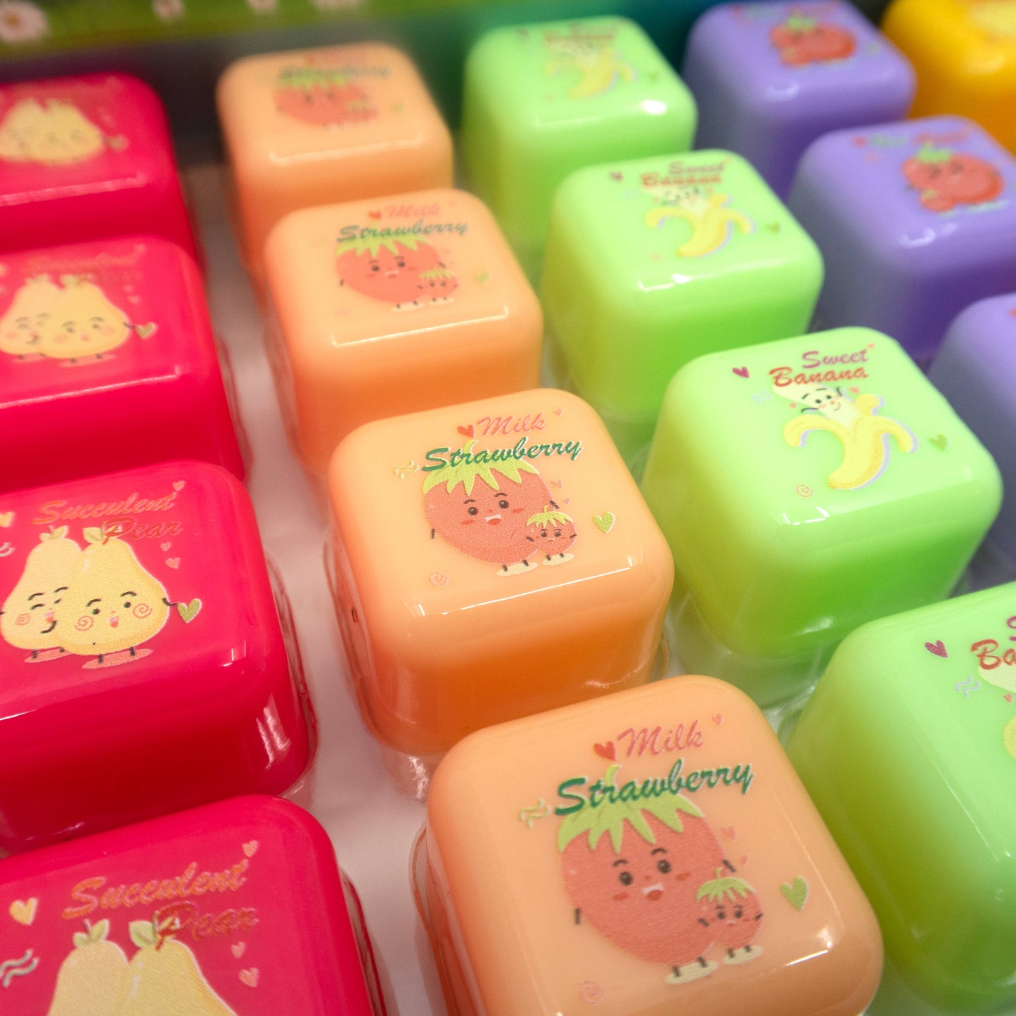 FRUIT CUBE LIP BALM 2322-15 (24PC): ASSORTED