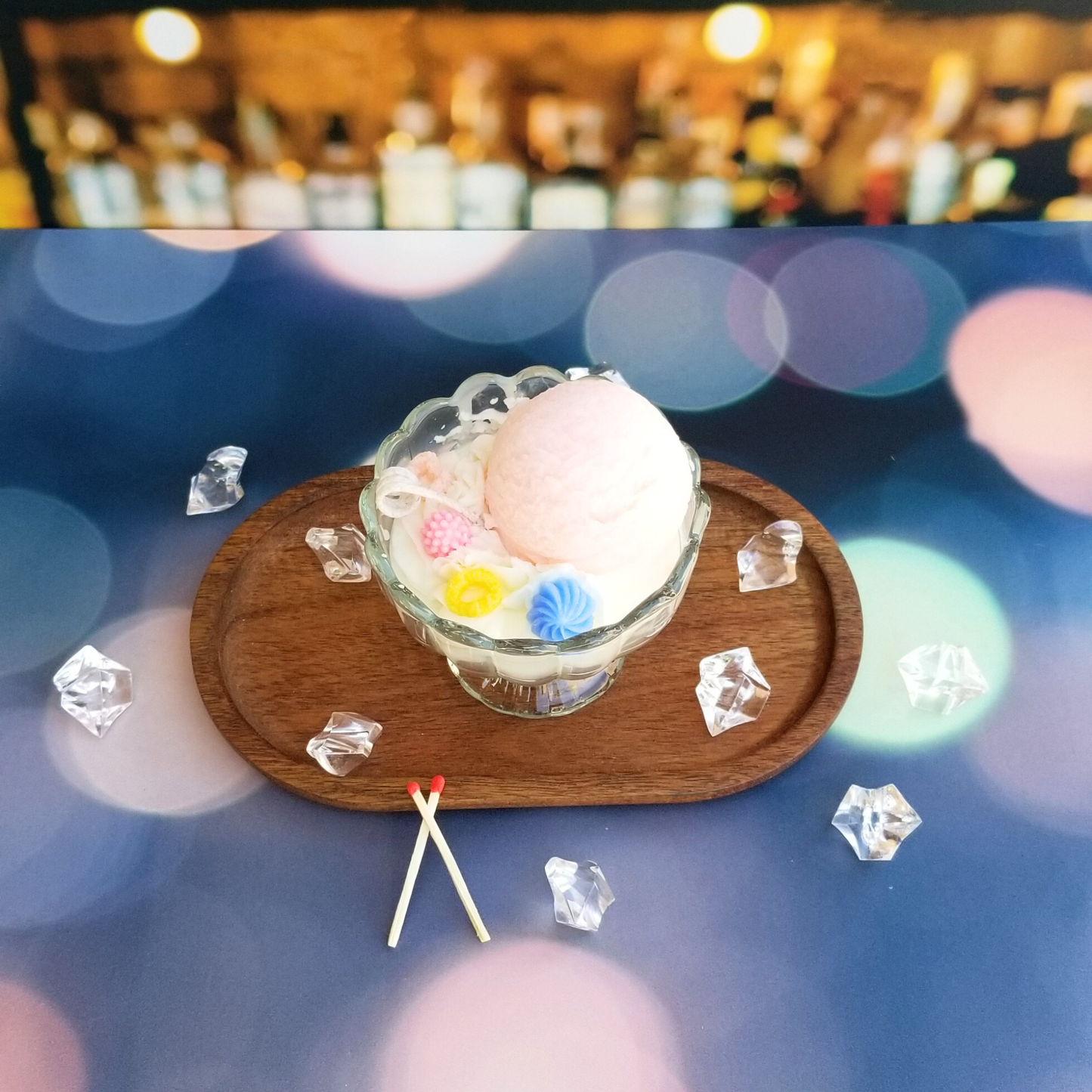 Ice Cream Dessert Cup Candle