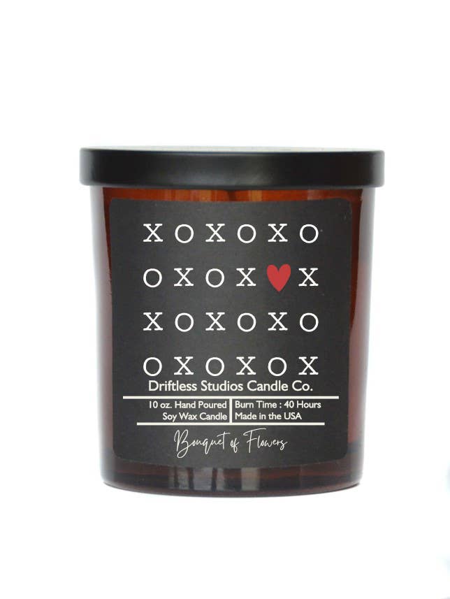 XOXO Heart Valentine's Soy Wax Candle - Valentines Gifts