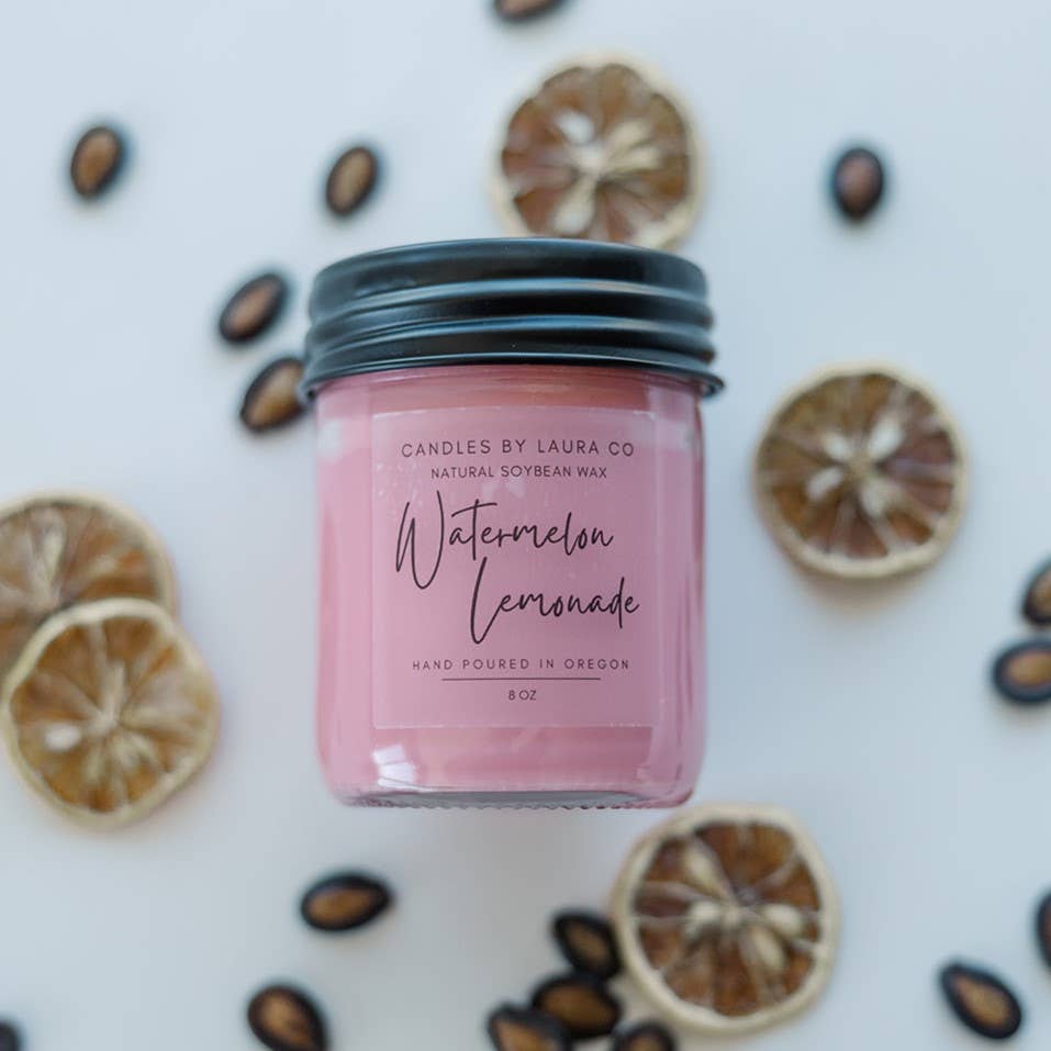 Watermelon Lemonade Soy Jar Candle: 4 oz