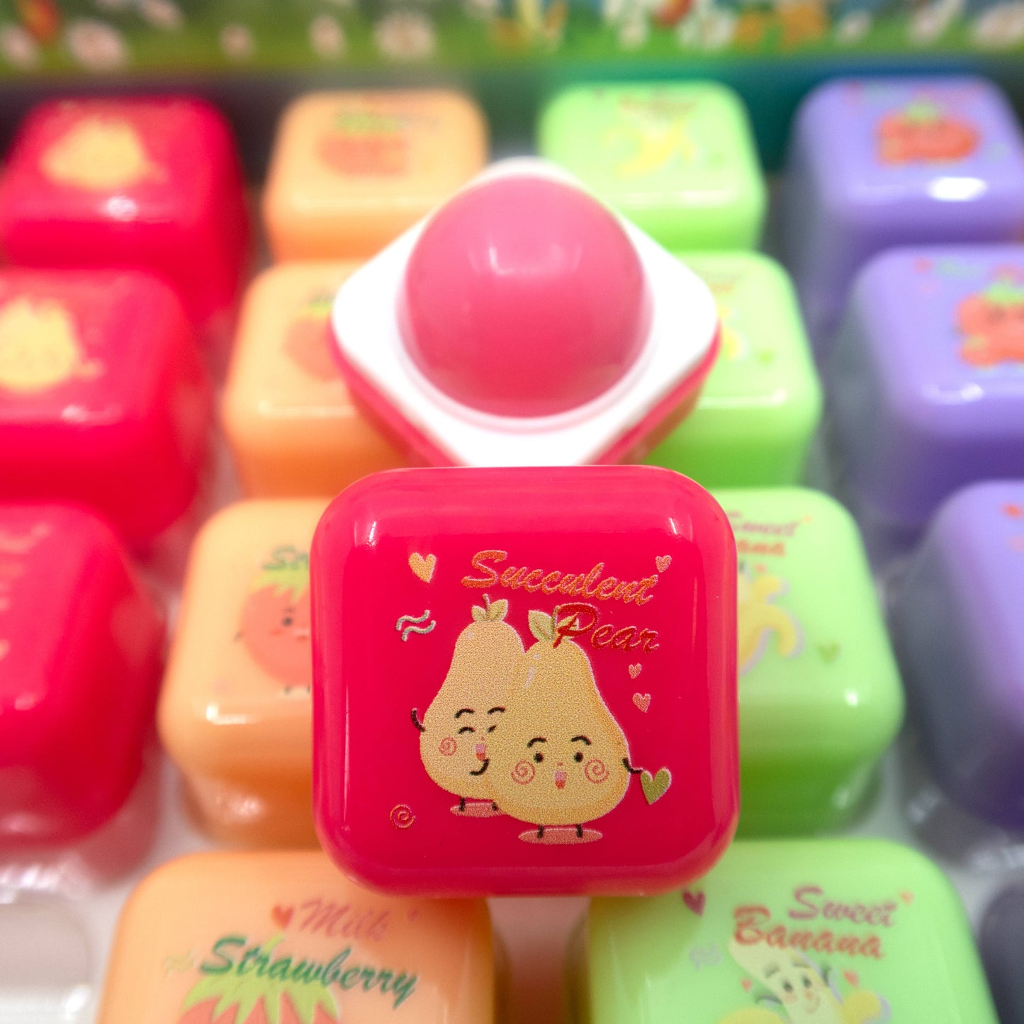 FRUIT CUBE LIP BALM 2322-15 (24PC): ASSORTED