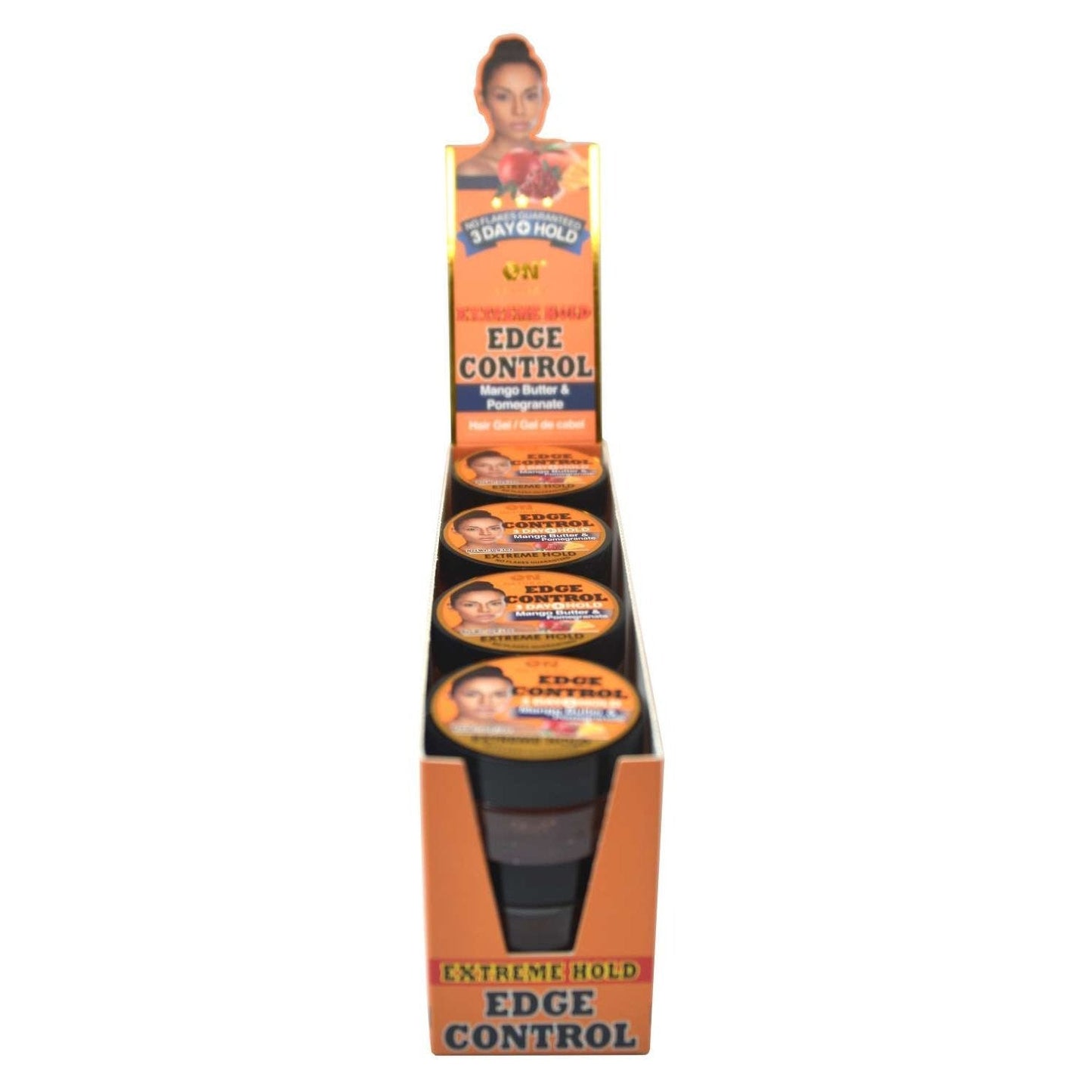 On Natural Edge Control Extreme Hold Hair Gel Mango Butter Pomegranate