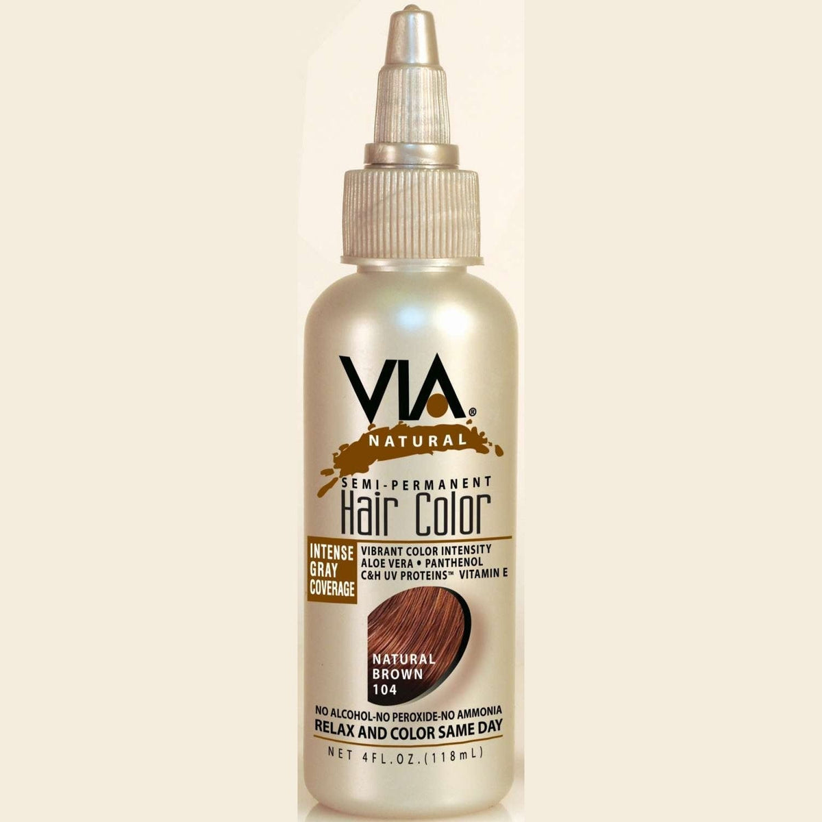 Via Natural Hair Color 104 Natural Brown
