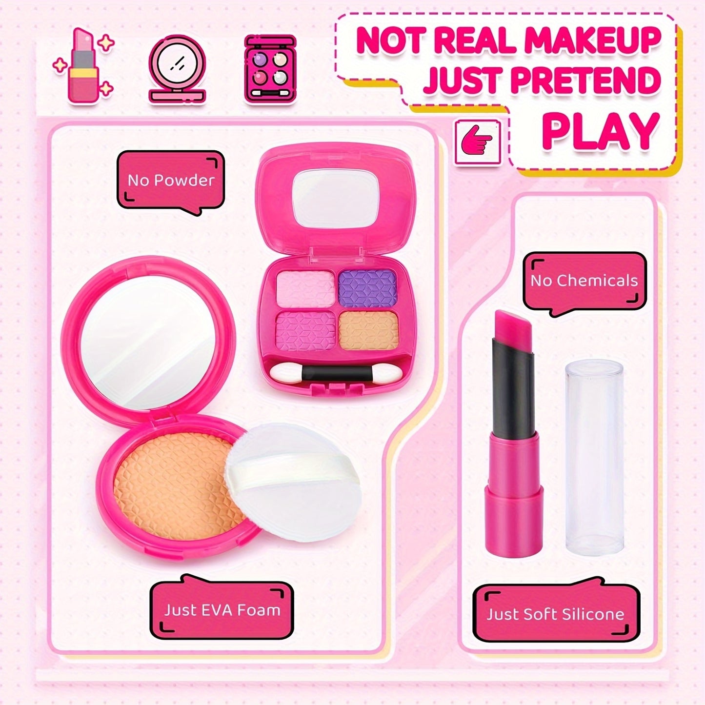 Little Girls Purse and Pretend Makeup Play Set