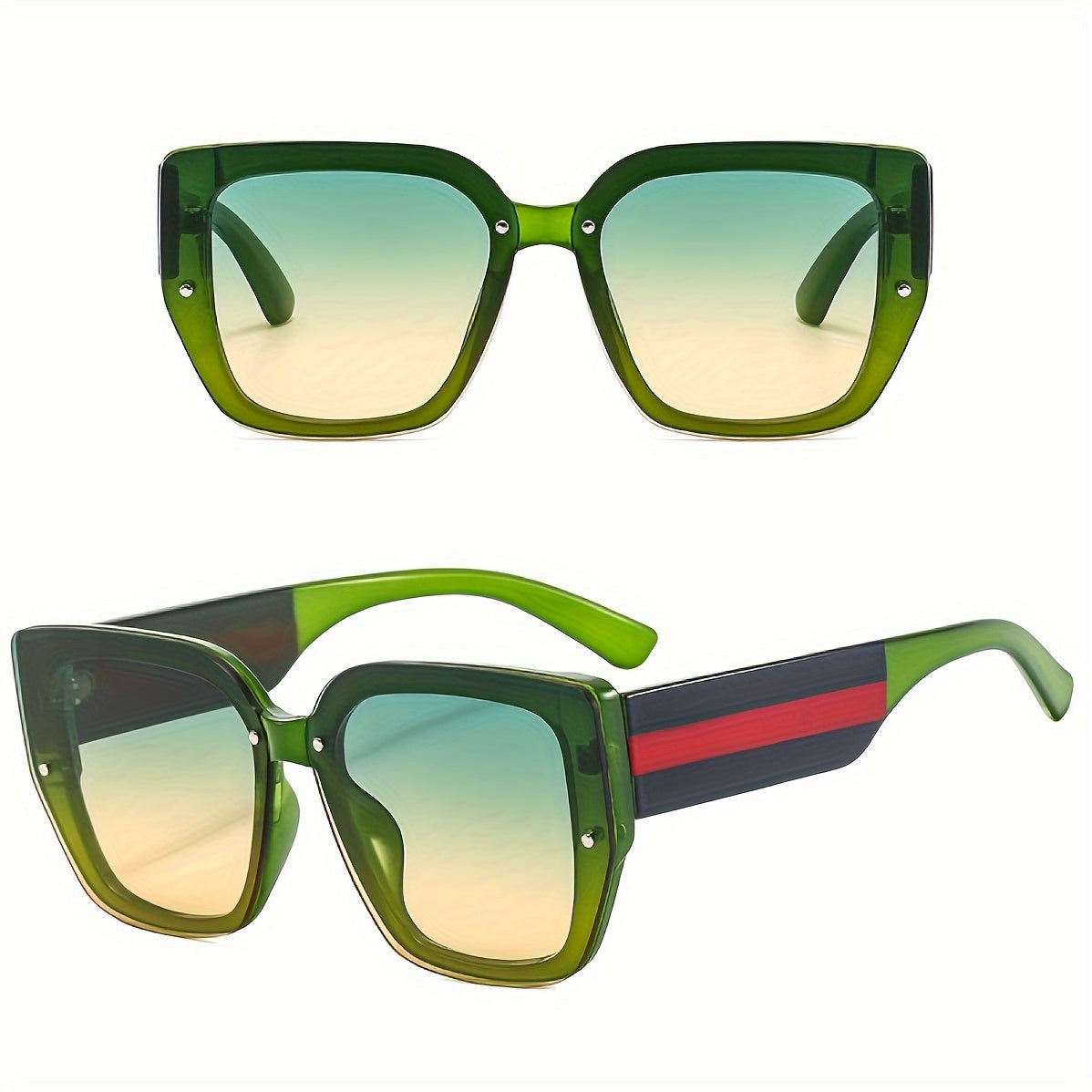 Large Retro Square Sunglasses