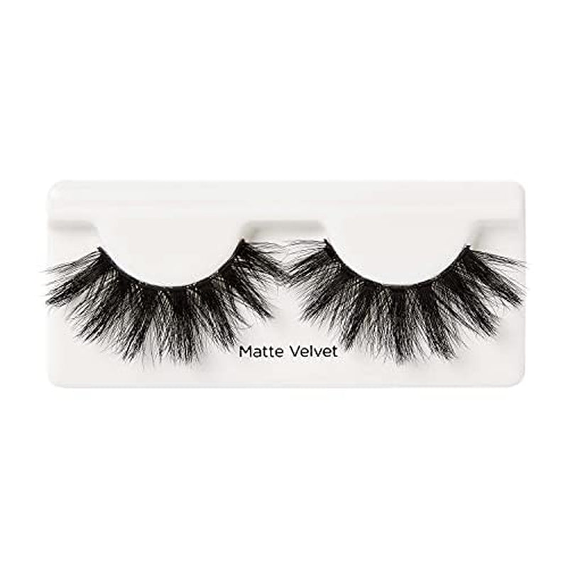 Lash Couture Faux Mink 3D Matte False Eyelashes, Matte Velvet', 16 Mm, Includes 1 Pair of Lash, Contact Lens Friendly, Easy to Apply, Reusable Strip Lashes