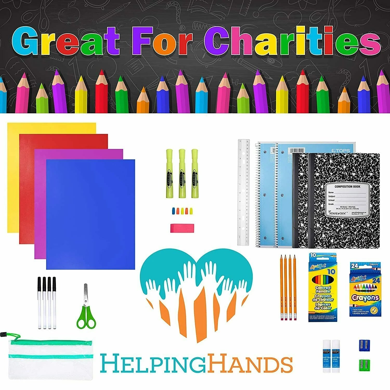 School Supplies for Kids, Back to School Supply Box, Supplies Bundle Kit