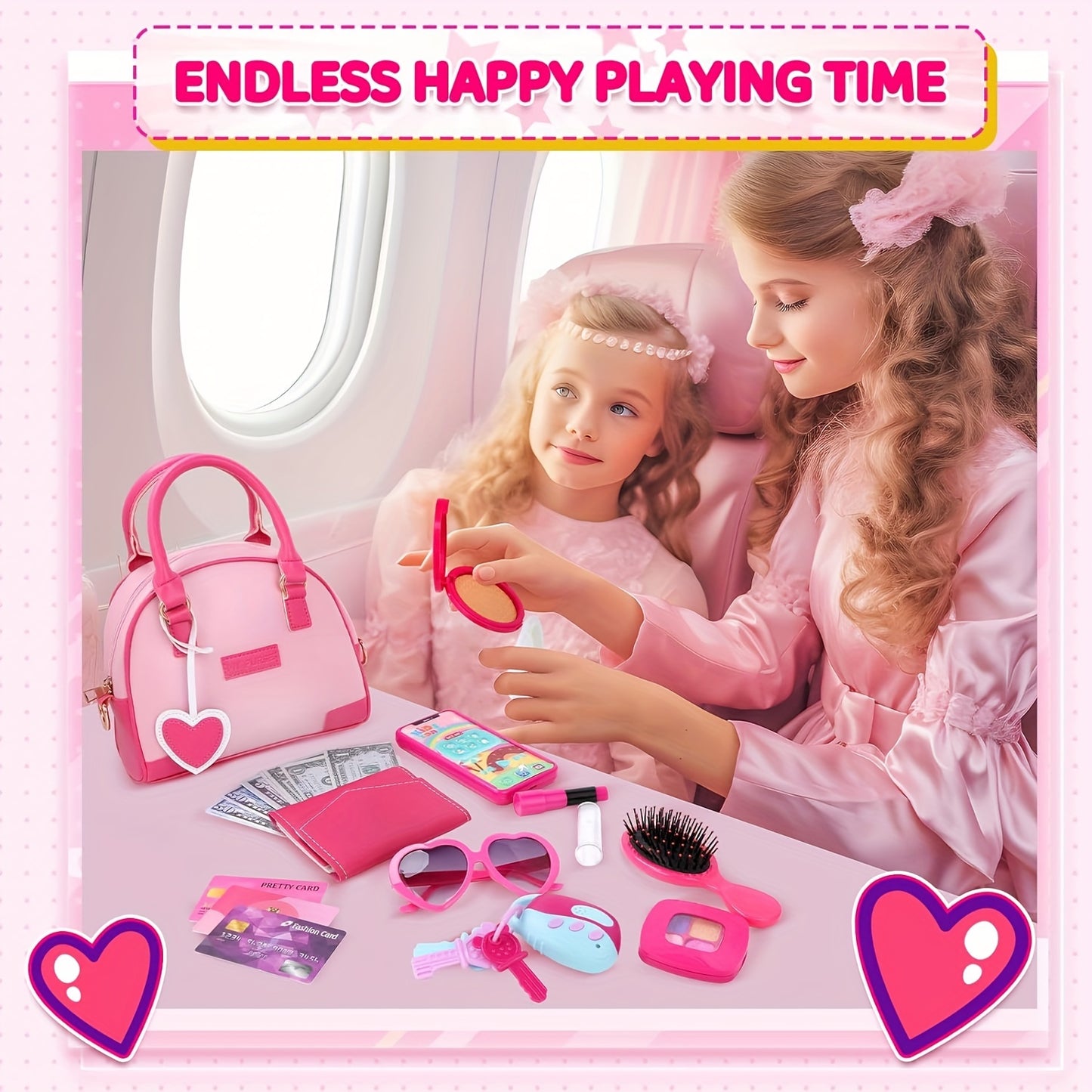 Little Girls Purse and Pretend Makeup Play Set