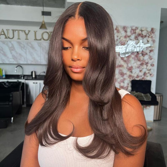 Amanda Hair 30 Inches $199 180% Density 13X6 Lace 6X4 Glueless Body Wave Long Human Hair Frontal Wig Pre Bleached Glueless Wigs