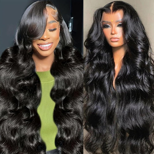 13X6 HD Lace Front Wigs Human Hair 28 Inch Body Wave Lace Front Wigs Human Hair Pre Plucked 200% Density Transparent Lace Frontal Wigs Human Hair Lace Front Wigs Baby Hair Human Hair Wig for Women