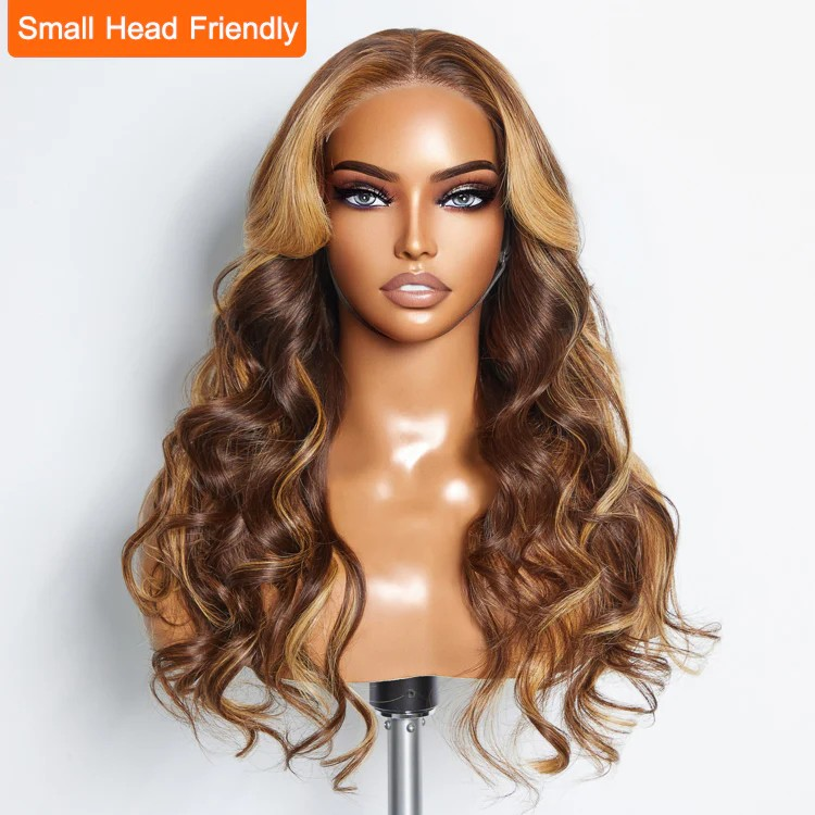 24 Inches 5"x5" Body Wavy Wear & Go Glueless #1B Lace Closure Wig-100% Human Hair