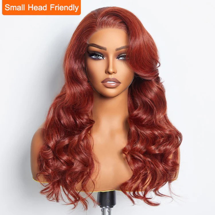 24 Inches 5"x5" Body Wavy Wear & Go Glueless #1B Lace Closure Wig-100% Human Hair