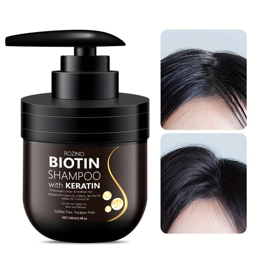 Biotin Shampoo With Keartin, Contains Biotin Keratin, Deep Conditioning Care Hair, Oil Control, Moisturizing, Refreshing And Not Sticky