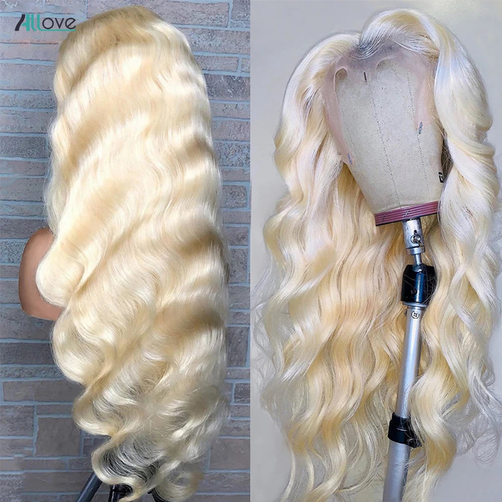 Wig 13x4 613 Blonde Lace Front Wig Human Hair Transparent Body Wave